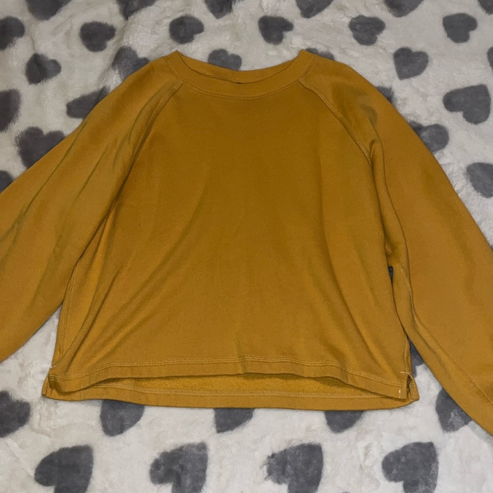 Abercrombie & Fitch Mustard Yellow Sweatshirt